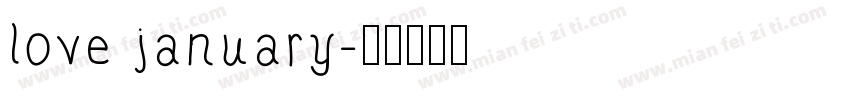 love january字体转换